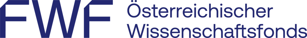 A logo featuring the large blue letters “FWF” on the left and the text “Austrian Science Fund” in blue on the right, modeled after the WE&ME Award ME/CFS, all set against a light background.